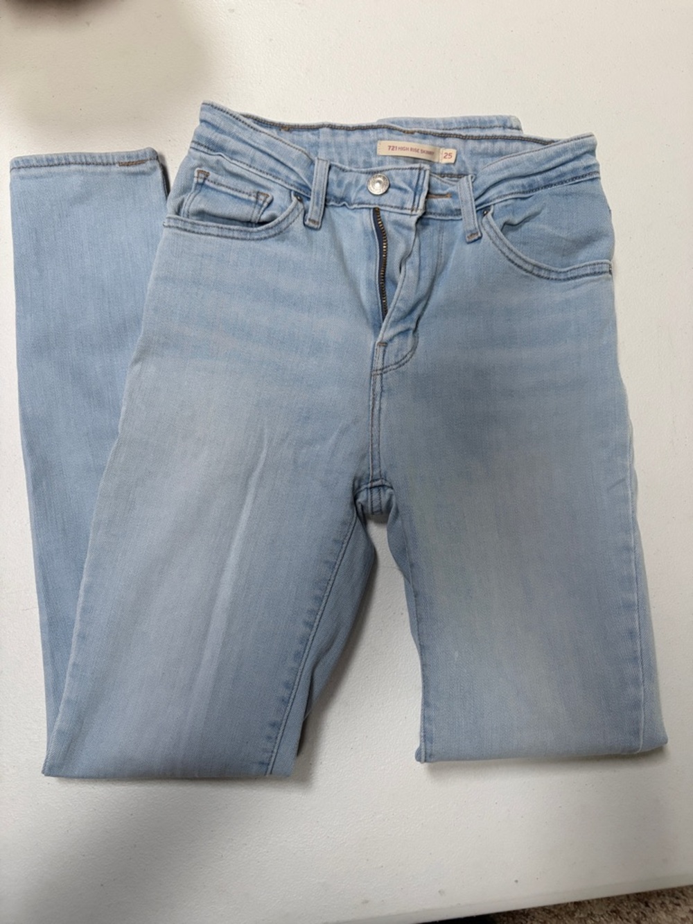 Light Blue Women’s Jeans - 721 high rise skinny